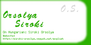 orsolya siroki business card